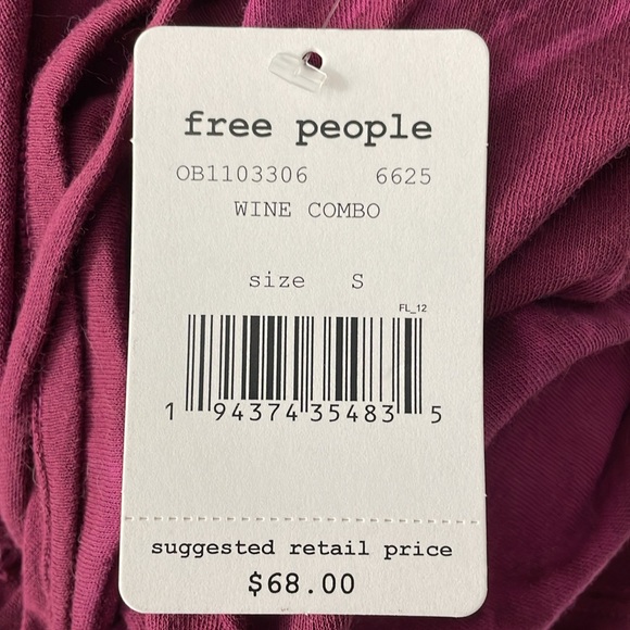 Free People We The Free Tie Dye Wine Colored Sun Dress - Picture 14 of 14